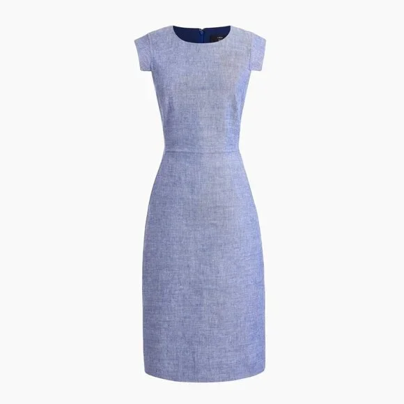 J. Crew | Dresses | Nwt Jcrew Resume Sheath In Bright Indigo Stretch Linen Dress 24 68 | Poshmark J. Crew | Dresses | Nwt Jcrew Resume Sheath In Bright Indigo Stretch Linen Dress 24 68 | Poshmark